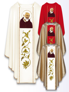 Ornat z wizerunkiem świętego Ojca Pio
