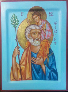 Ikona Św. Józefa z Jezusem, różne rozmiary