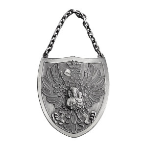 Ryngraf srebrny z Matką Boską Częstochowską