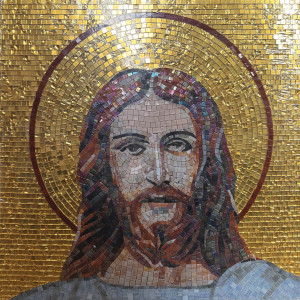 Mozaika Jezus Miłosierny wymiary 60cm x 60cm 
