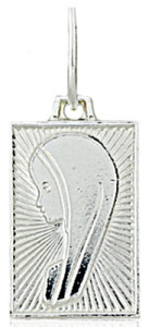 Srebrny medalik - Matka Boska Fatimska (próba 925)