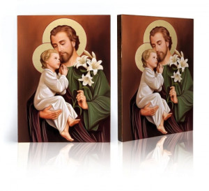 Ikona religijna Święty Józef z Dzieciątkiem Jezus