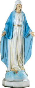 Figura Matki Bożej Niepokalanej, materiał żywiczny, wysokość 117 cm