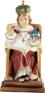 Figura Jezus na tronie, materiał żywiczny, wysokość 60 cm