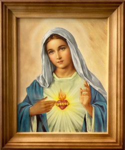 Obraz w ramie Niepokalane Serce Maryi