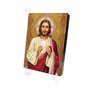 Jezus Chrystus, Komunia - ikona naklejana