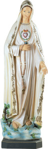 Figura Matki Bożej Fatimskiej, materiał żywiczny, wysokość 163 cm