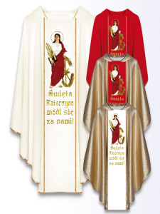 Ornat z wizerunkiem św. Katarzyny
