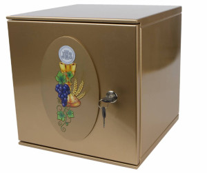 Tabernakulum do ciemnicy złocone 