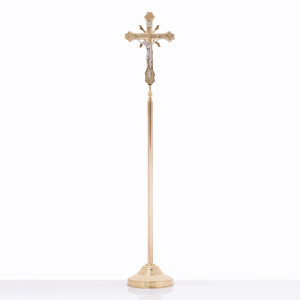 Krzyż procesyjny - mosiądz - 230 cm