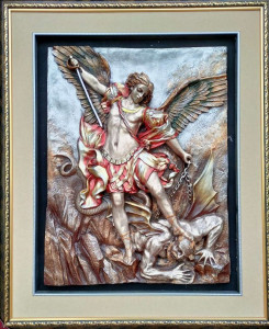 Obraz Michała Archanioła - płaskorzeźba