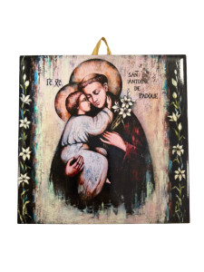 Obrazek ceramiczny Święty Antoni z Padwy 10x10 cm lub 15x15 cm 