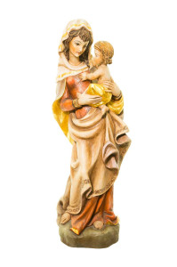 Madonna, rzeźba drewniana, wysokość 90 cm