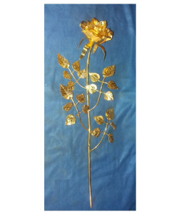 Róża papieska pojedyncza ręcznie robiona, wysokość ok. 68 cm