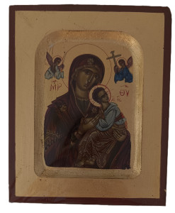 Ikona bizantyjska - Matka Boska Nieustającej Pomocy, 12,5 x 10,5 cm 