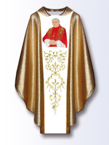 Ornat z wizerunkiem Jana Pawła II