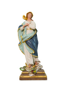 Madonna Niepokalana, rzeźba drewniana, wysokość 55 cm