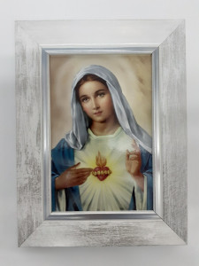 Obraz w ramie Serce Maryi, 15 x 20 cm