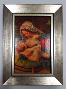Obraz Matka Boża Karmiąca 20,5x15 cm
