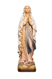 Madonna z Lourdes, rzeźba drewniana, wysokość 50 cm