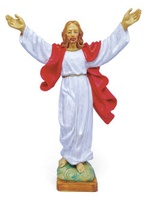 Figurka Chrystus Zmartwychwstały (nietłukąca), wysokość 25 cm