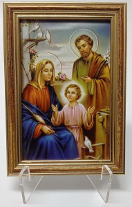 Obraz w ramie Święta Rodzina, 12,5 x 17,5 cm