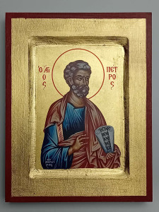 Ikona bizantyjska - św. Piotr Apostoł, 18 x 14 cm