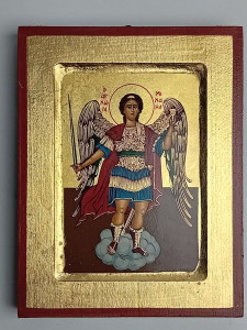 Ikona bizantyjska - Archanioł Michał, 18 x 14 cm
