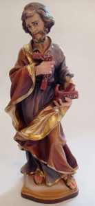 Figura św. Józefa Rzemieślnika, rzeźba drewniana, wysokość 25 cm