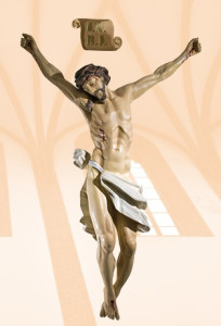 Korpus Chrystusa na krzyż, wysokość 135 cm
