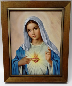 Obraz w ramie Serce Maryi , 25 x 30 cm