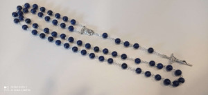 Różaniec - Lapis Lazuli - syntetyczny- 8 mm