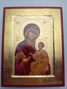 Ikona bizantyjska - Madonna z Kiko, 23,5 x 18 cm