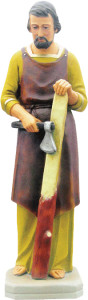 Figura św. Józefa Rzemieślnika, materiał żywiczny, wysokość 80 cm