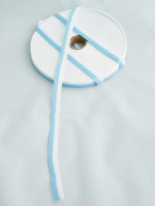 Taśma Biało-Niebieska 10cm