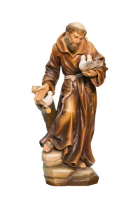 Święty Franciszek, rzeźba drewniana, wysokość 56 cm