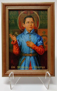 Obraz w ramie Św. Stanisław Kostka, 12,5 x 17,5 cm