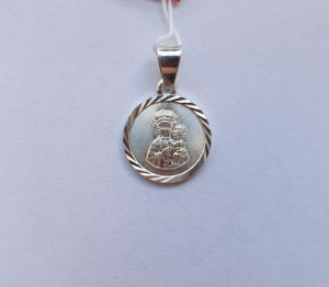 Medalik Srebrny Matka Boska Częstochowska 