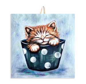 Obrazek ceramiczny Dobrze, ze jesteś 10x10 cm lub 15x15 cm