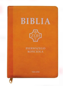 Biblia Pierwszego Kościoła, żółta z paginatorami i suwakiem  