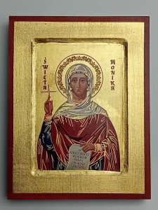 Ikona bizantyjska - św. Monika, 18 x 14 cm
