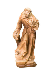 Święty Franciszek, rzeźba drewniana, wysokość 19 cm