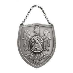 Ryngraf Srebrny z Orłem 100 - lecie Odzyskania Niepodległości 