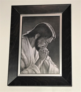 Obraz w ramie Chrystus modlący się 14 X 9 cm