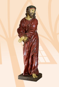 Chrystus Frasobliwy stojący (do ciemnicy) wysokość 157 cm