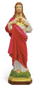 Figura Serce Jezusa (nietłukąca), wysokość 50 cm