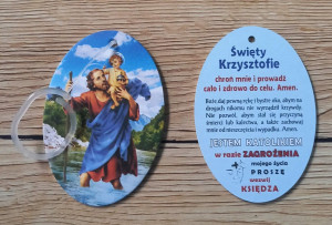 Zawieszka zapachowa św. Krzysztof