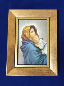 Obraz Matka Boża z dzieckiem 20,5x15 cm 
