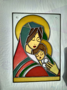 Witraż Matka Boska z Dzieciątkiem Jezus