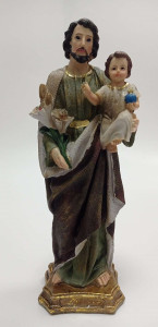 Figurka -  Św. Józef z dzieciątkiem, wysokość 28 cm 